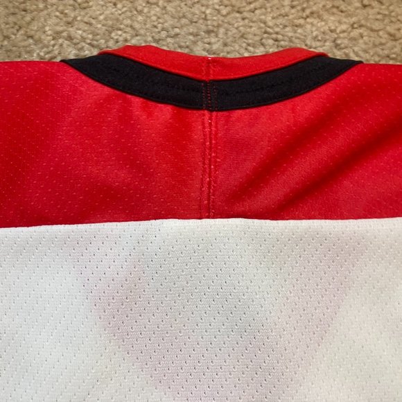 Vintage CCM Calgary Flames Mens Large L Sewn White Hockey Jersey - Picture 10 of 11